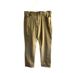 WEATHERPROOF VINTAGE MEN TAN LIGHT WEIGHT STRETCHY STRAIGHT LEG PANTS SIZE 40X32